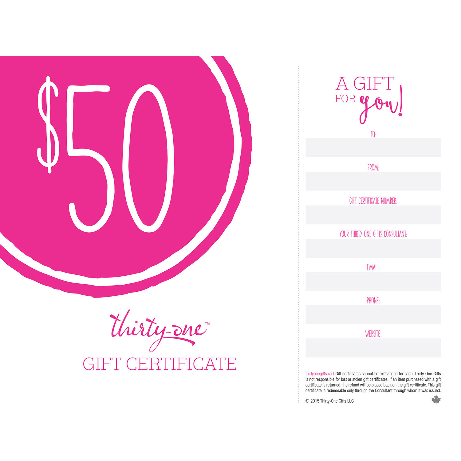 Gift Certificate